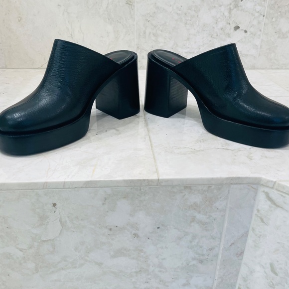 Simon Miller {38} Shoes Platform Mule Low Raid Clog Black - Picture 7 of 11